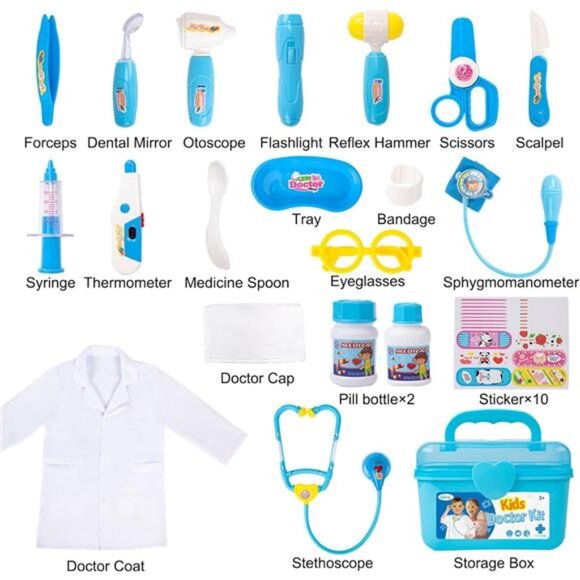 Liberry Doctor Kit for Toddlers 3 4 5 Years Old, Kids Doctor Play Set for Girls - Picture 4 of 7
